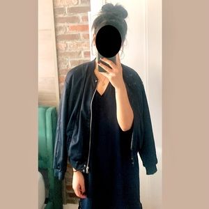 Armani Exchange Navy Bomber Jacket